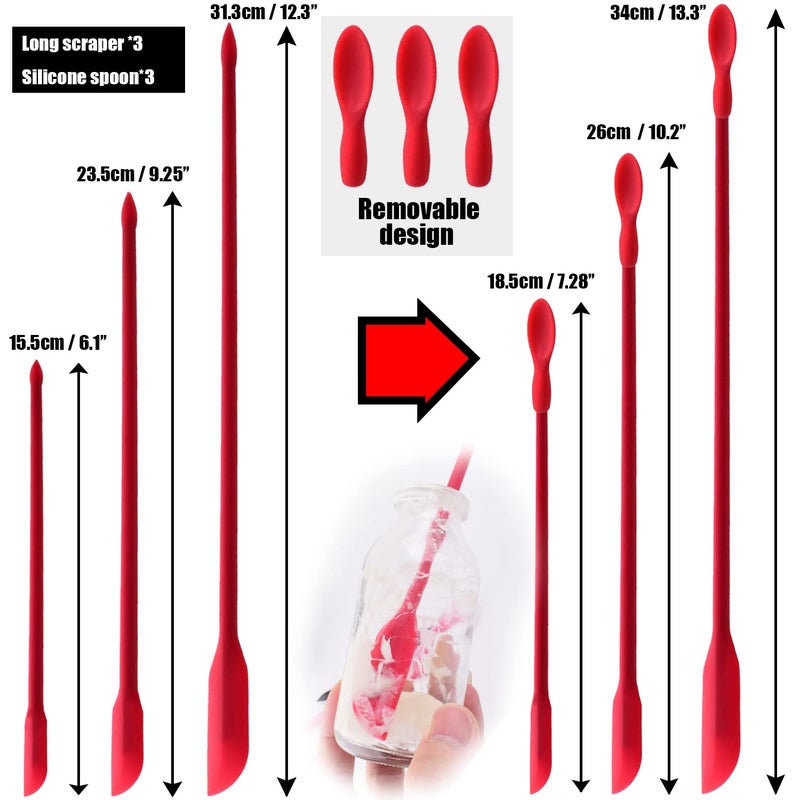 CNYMANY 7 pcs Canning Kit  CNYMANY 2 Canning Bubble Popper Remover  1 Canning Magnetic Lid Lifter  1 Mini Silicone Funnel  3 Silicone Mini Spatula for Jar Cosmetic Bottle  for Kitchen Baking Cooking Mixing - Image 3